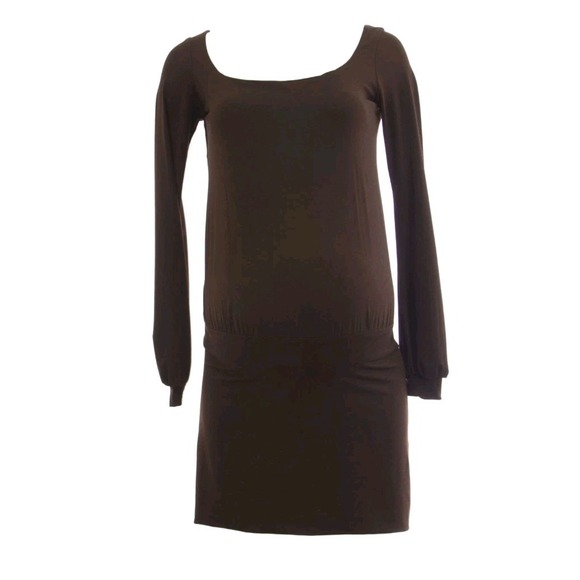 Olian Dresses & Skirts - OLIAN Maternity Women's Long Sleeve Blouson Dress X-Small Brown